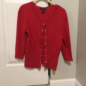 White House black market red sweater